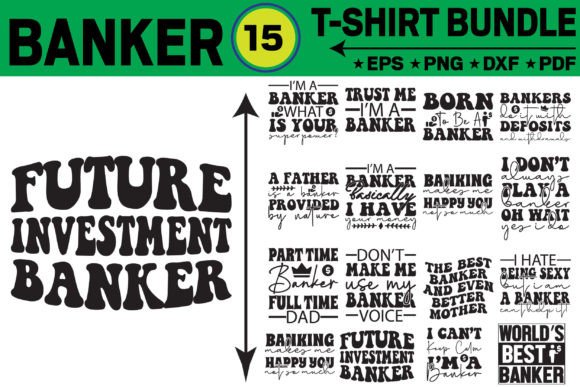 Banker T-Shirt Design Bundle