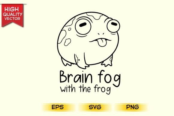 Brain Fog with the Frog T-Shirt Graphics