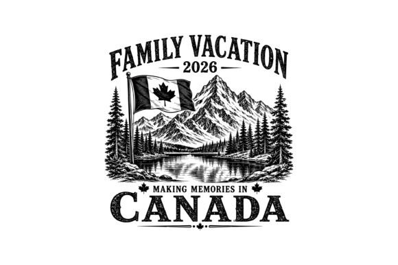 Canada Family Vacation 2026 SVG Graphics