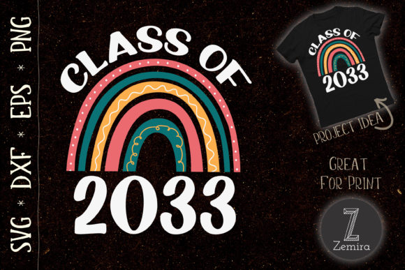 CLASS of 2033 Rainbow School Student Graphics