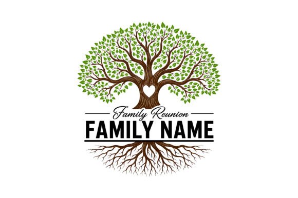 Family Reunion Tree Name Sign Graphics for T-Shirt Designs