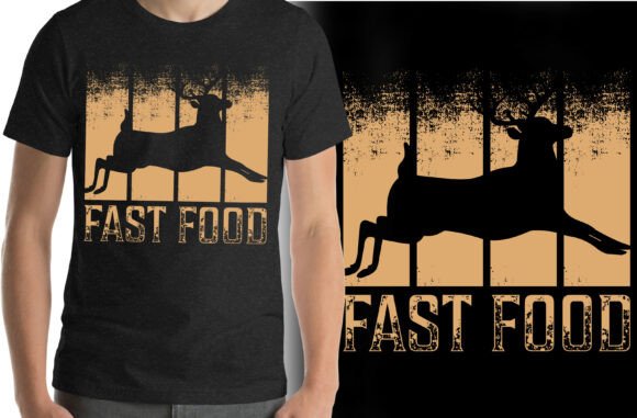 Fast Food Funny Hunting T Shirt Graphics