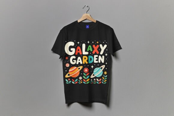 Galaxy Garden - Cosmic Bloom Tee SVG PNG