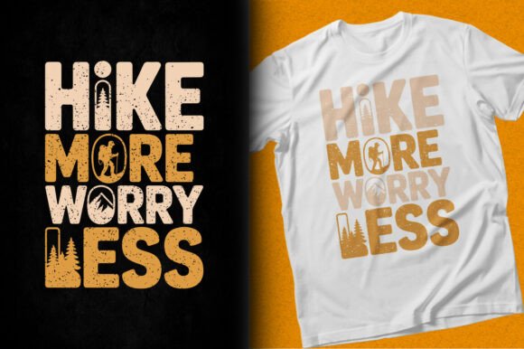 Hike More Worry Less Camping SVG T-shirt