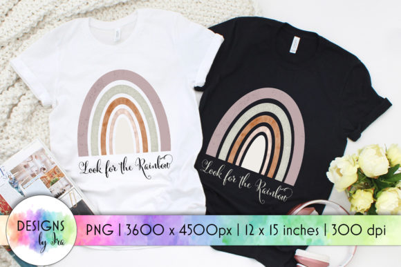 Look for the Rainbow Boho Rainbow Print Graphics