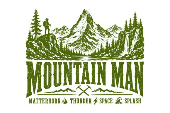 Mountain Man Adventure SVG: Graphics for T-Shirt Designs