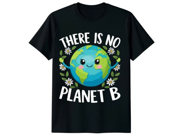 No Planet B Quote Earth Day T-Shirt Graphics