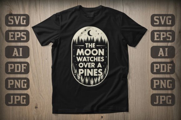 The Moon Watches over Pines