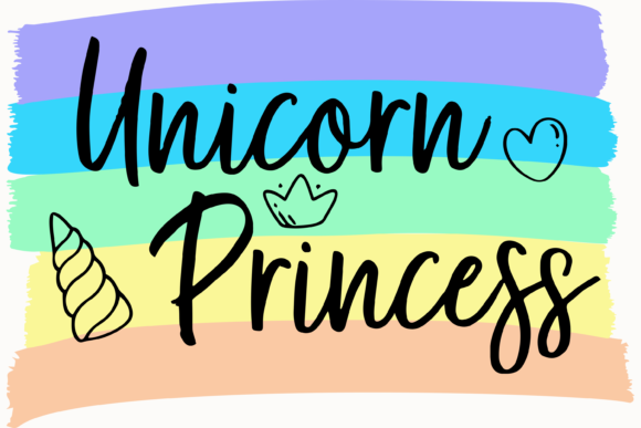 Unicorn Princess Rainbow Little Girl