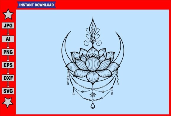 Wildflower Celestial T-Shirt Design